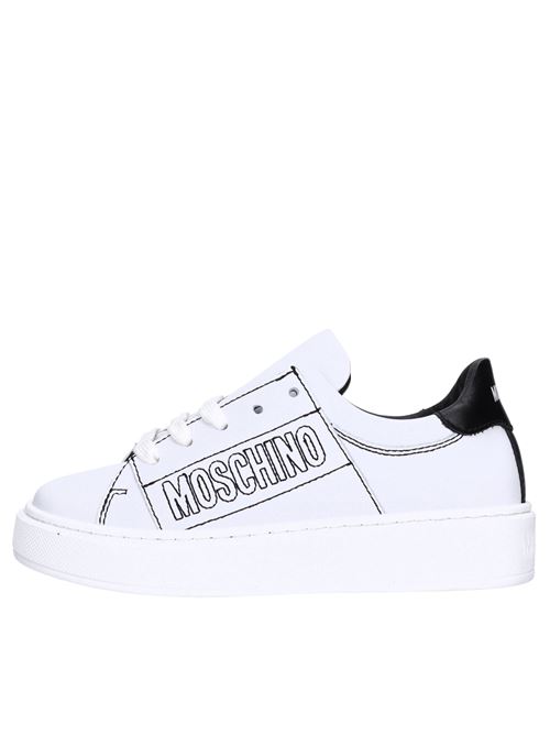 Sneakers in pelle MOSCHINO | 78699 G GINEVRABIANCO-NERO